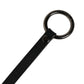 Men Black Calfskin Leather Metal Buckle Belt