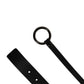 Men Black Calfskin Leather Metal Buckle Belt