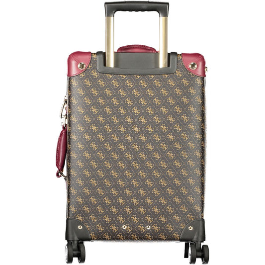 Marrone Poliuretano Women's Travel Trolley