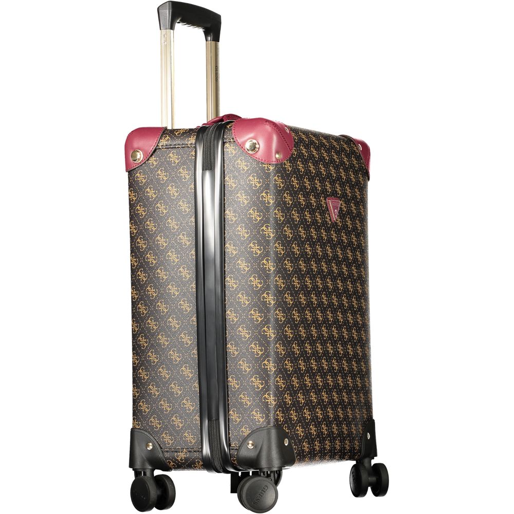 Marrone Poliuretano Women's Travel Trolley