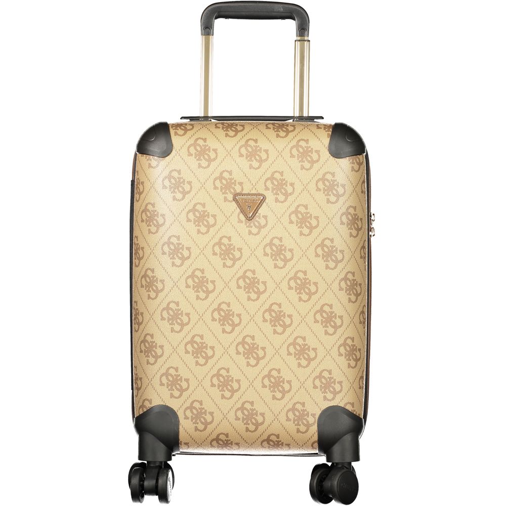 Marrone Poliuretano Women Travel Trolley