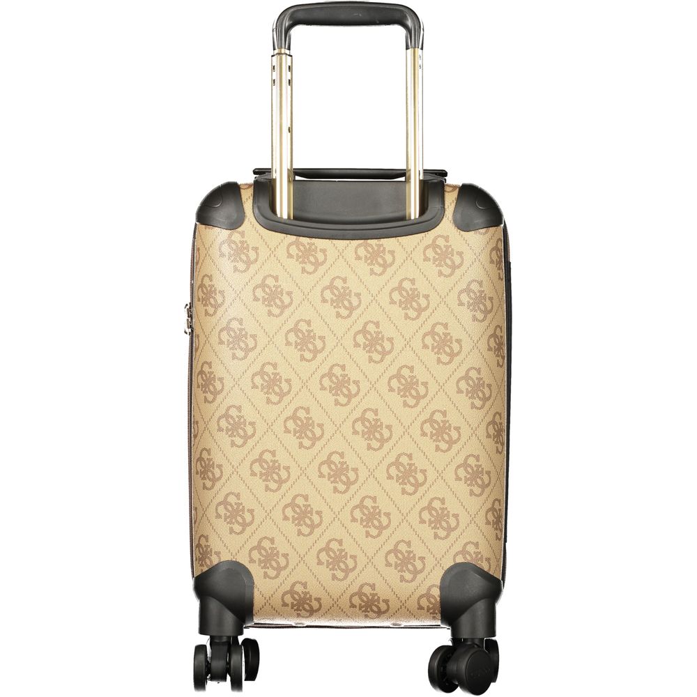 Marrone Poliuretano Women Travel Trolley