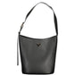 Black Polyurethane Women Handbag