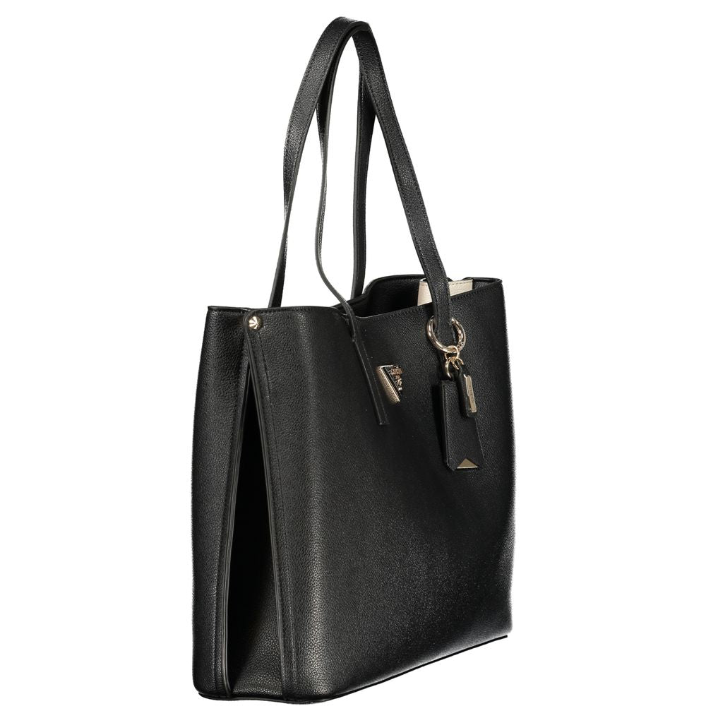 Black Polyurethane Women's Handbag