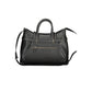 Black Polyurethane Women Handbag