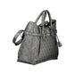 Black Polyurethane Women Handbag