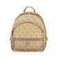 Beige Polyurethane Women Backpack
