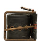 Men Black Wide Leather DG Metal Buckle Belt