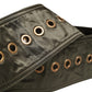 Men Black Wide Leather DG Metal Buckle Belt