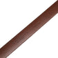 Men Brown Classic Leather Metal Buckle Belt