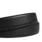 Men Black Classic Leather Metal Buckle Belt