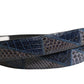 Men Multicolor Leather Metal Buckle Belt