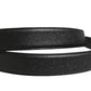 Men Black Calf Leather Logo Metal Buckle Belt