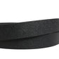 Men Black Classic Leather Logo Buckle Belt