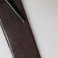 Men Brown Calfskin Leather Metal Buckle Belt