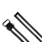 Men Black White Nylon Logo Metal Buckle Belt
