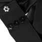 Black Silk Satin Sash Wide Waist Women Belt