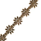 Red Leather Daisy Crystal Embellished Waist Belt