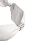 Women White Leather Embellished Wide Waist Cintura Belt