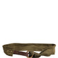 Army Green Cotton Round Buckle Waist Belt