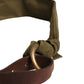 Army Green Cotton Round Buckle Waist Belt