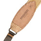 Beige Canvas Embellished Metal Buckle Belt