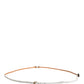 White Leather Skinny Gold Metal Buckle Belt