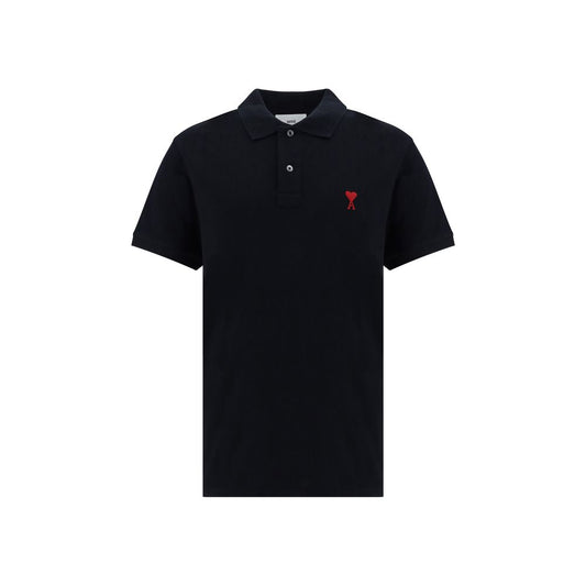 Black Cotton Polo Shirt