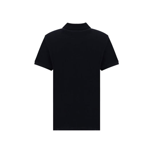 Black Cotton Polo Shirt