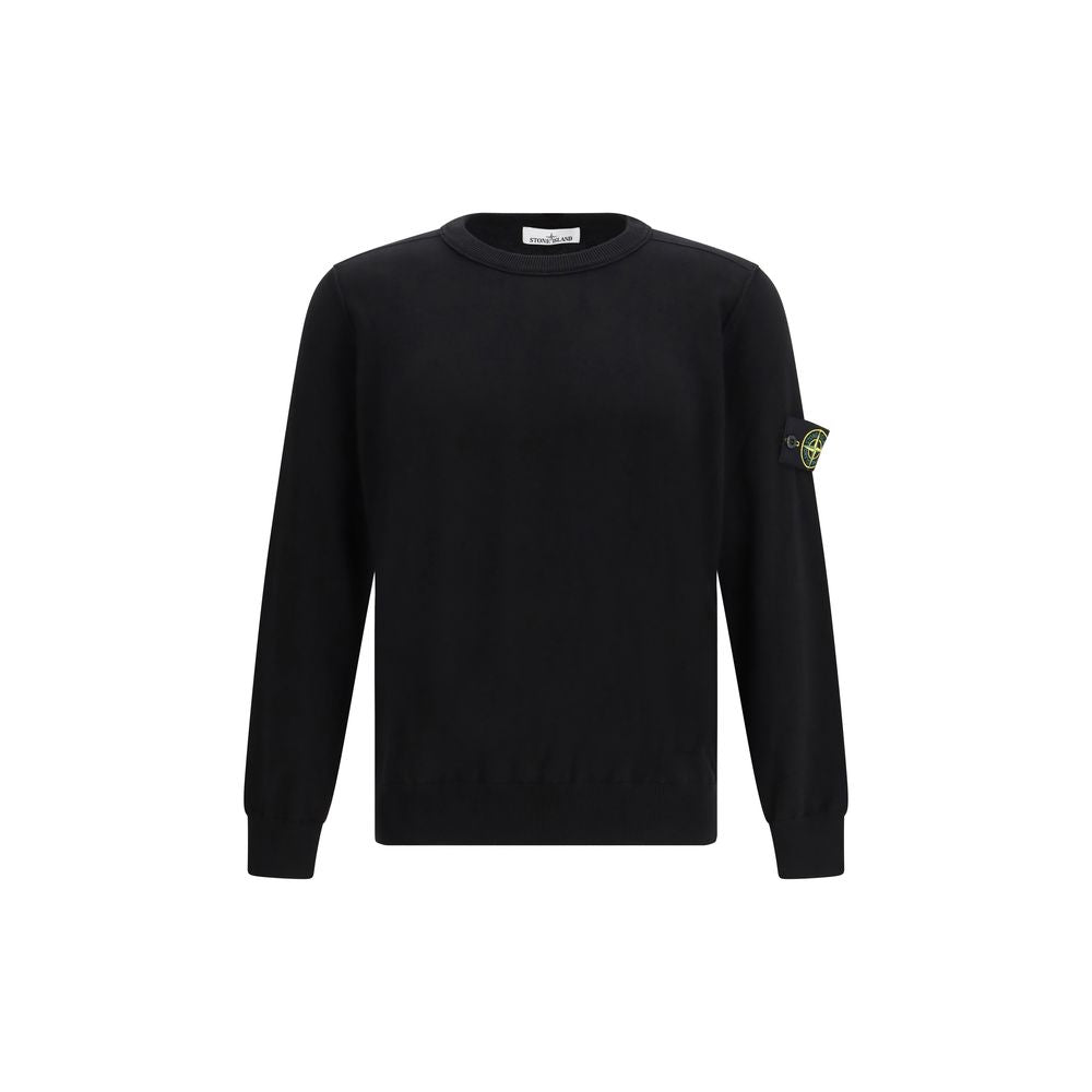 Black Cotton Sweatshirt