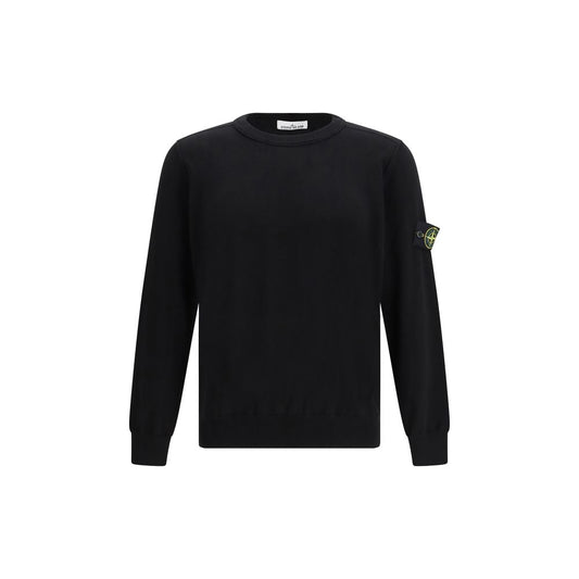 Black Cotton Sweatshirt
