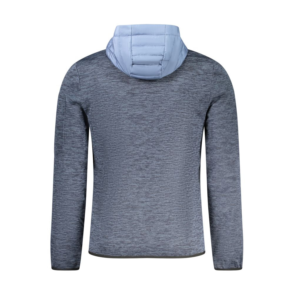 Blue Polyester Shell Jacket