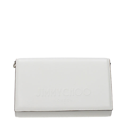 White Leather Clutch Bag