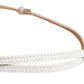 White Leather Skinny Gold Metal Buckle Belt