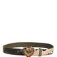 Green Camouflage Devotion Metal Buckle Belt
