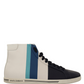 Multicolor Leather Mid Top Sneakers Shoes