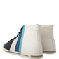 Multicolor Leather Mid Top Sneakers Shoes