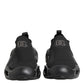 Black Slip On Wave Low Top Sneakers Shoes