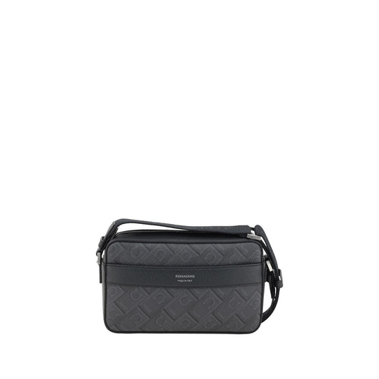 Black Polyethylene Shoulder Bag