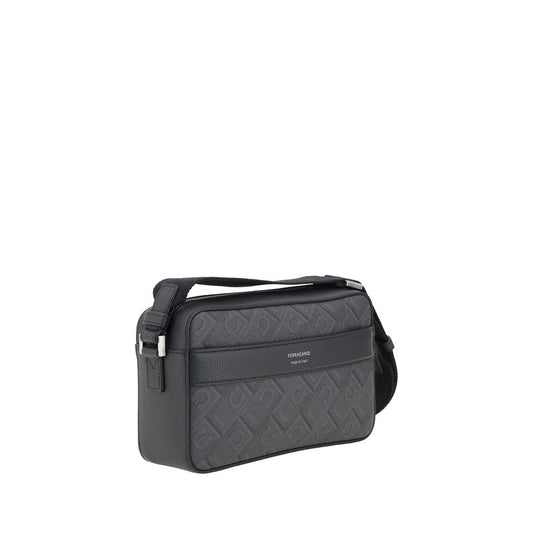 Black Polyethylene Shoulder Bag