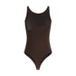 Brown Polyamide Bodysuit