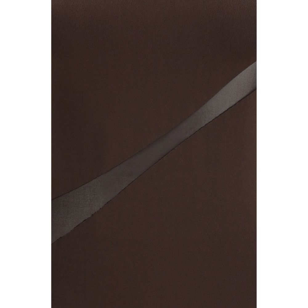 Brown Polyamide Bodysuit