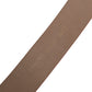 Beige Genuine Leather Wide Waist Metal Buckle Belt