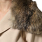 Brown Fur Shoulder Collar Neck Wrap Scarf