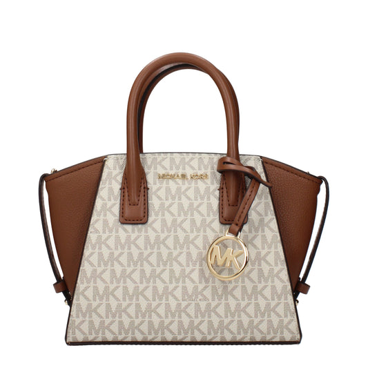 Beige Fabric Handbag