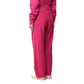 Multicolor Cotton Casual Pants