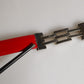 Red Glossy Leather Metal Buckle Belt