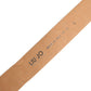 Beige Leather Wide Waist Silver Metal Buckle Waist Women Belt