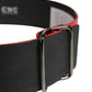 Red Wide Waist Silver Metal Buckle Belt