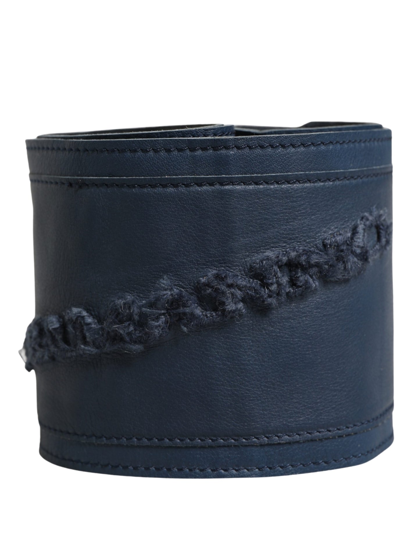 Blue Leather Wide Waist Women Cintura Belt